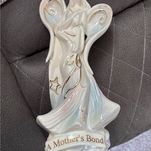 A Mother's Bond Angel Figurine - Cream and Gold
